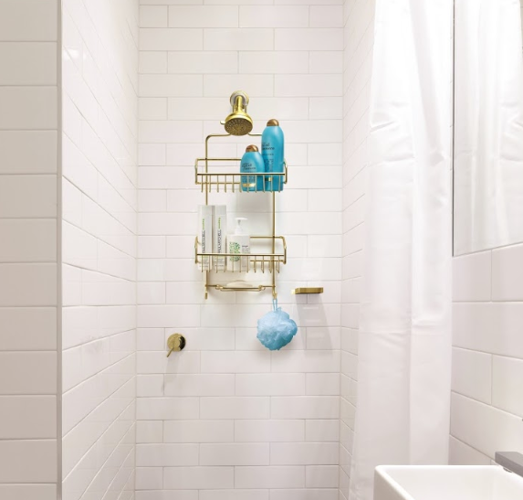 Better Houseware Rustproof Extra-large Shower Caddy (gold) : Target