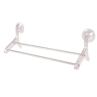 Suction-Cup Double Towel Bar