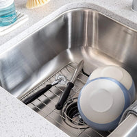 Stainless Steel Sink Protector With Coated Feet