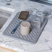 The Magic Dishmat: Stone & Silicone Quick Dry Mat