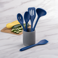 Blue 5-Piece Silicone Cooking Tools