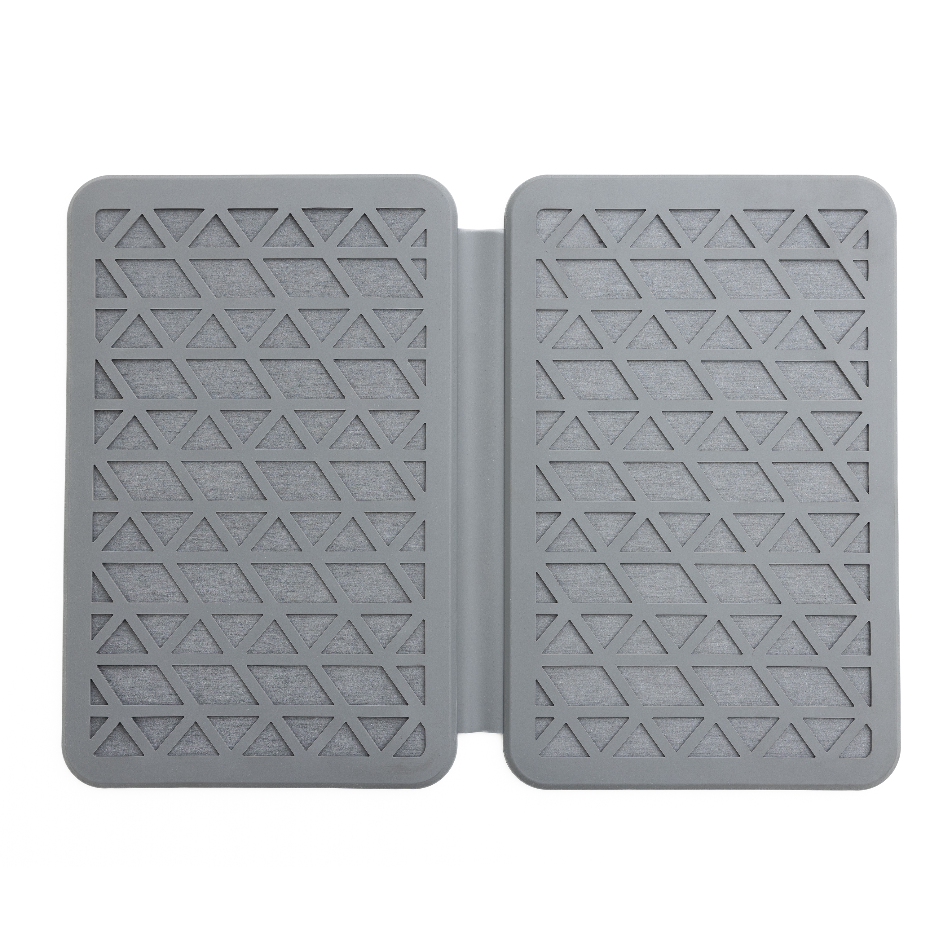 The Folding Magic Dishmat: Stone & Silicone Quick Dry Mat