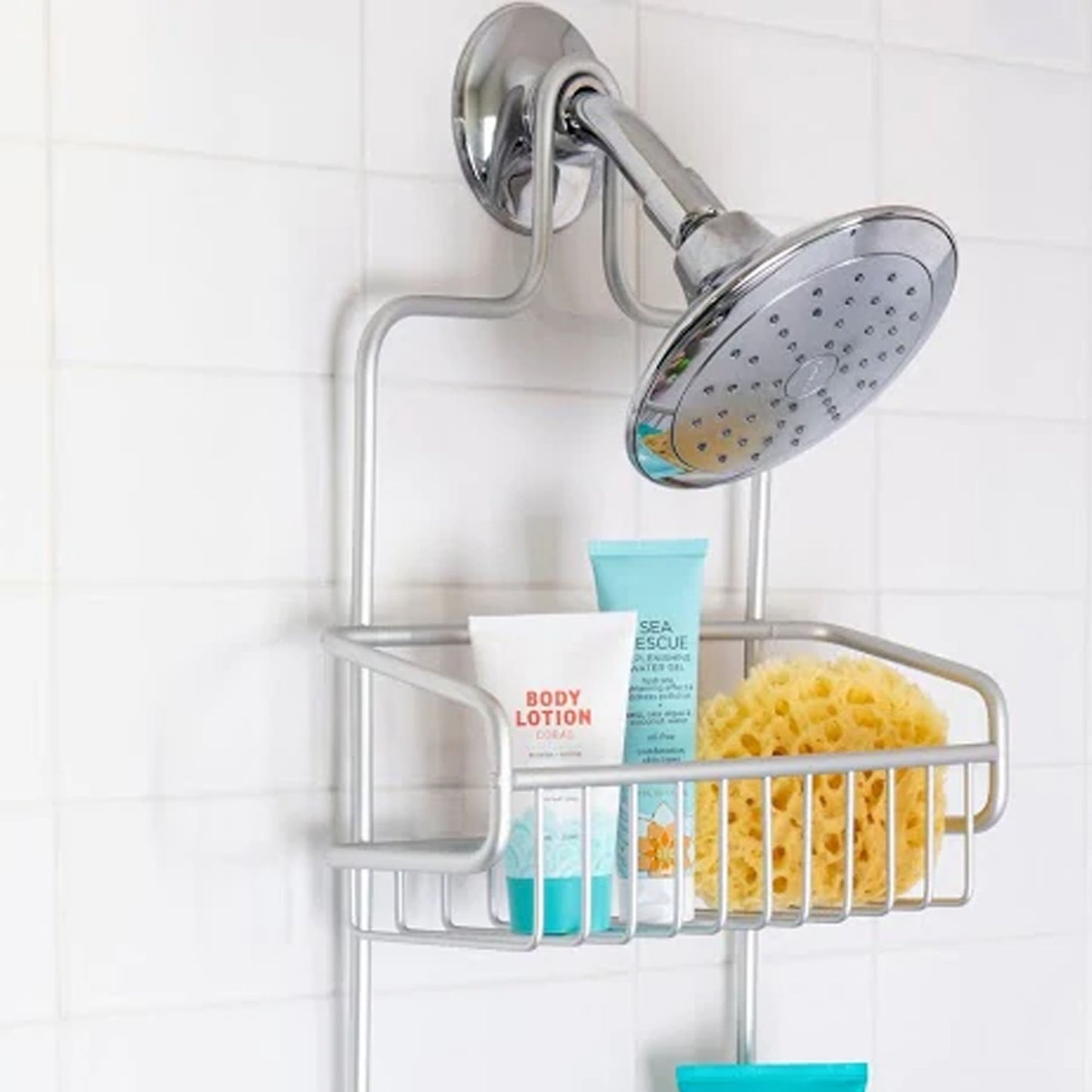 Silver Extra-Large Shower Caddy