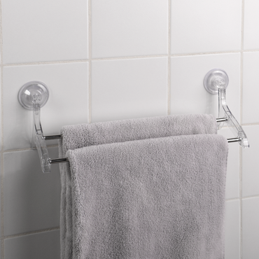 Suction-Cup Double Towel Bar