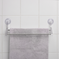 Suction-Cup Double Towel Bar