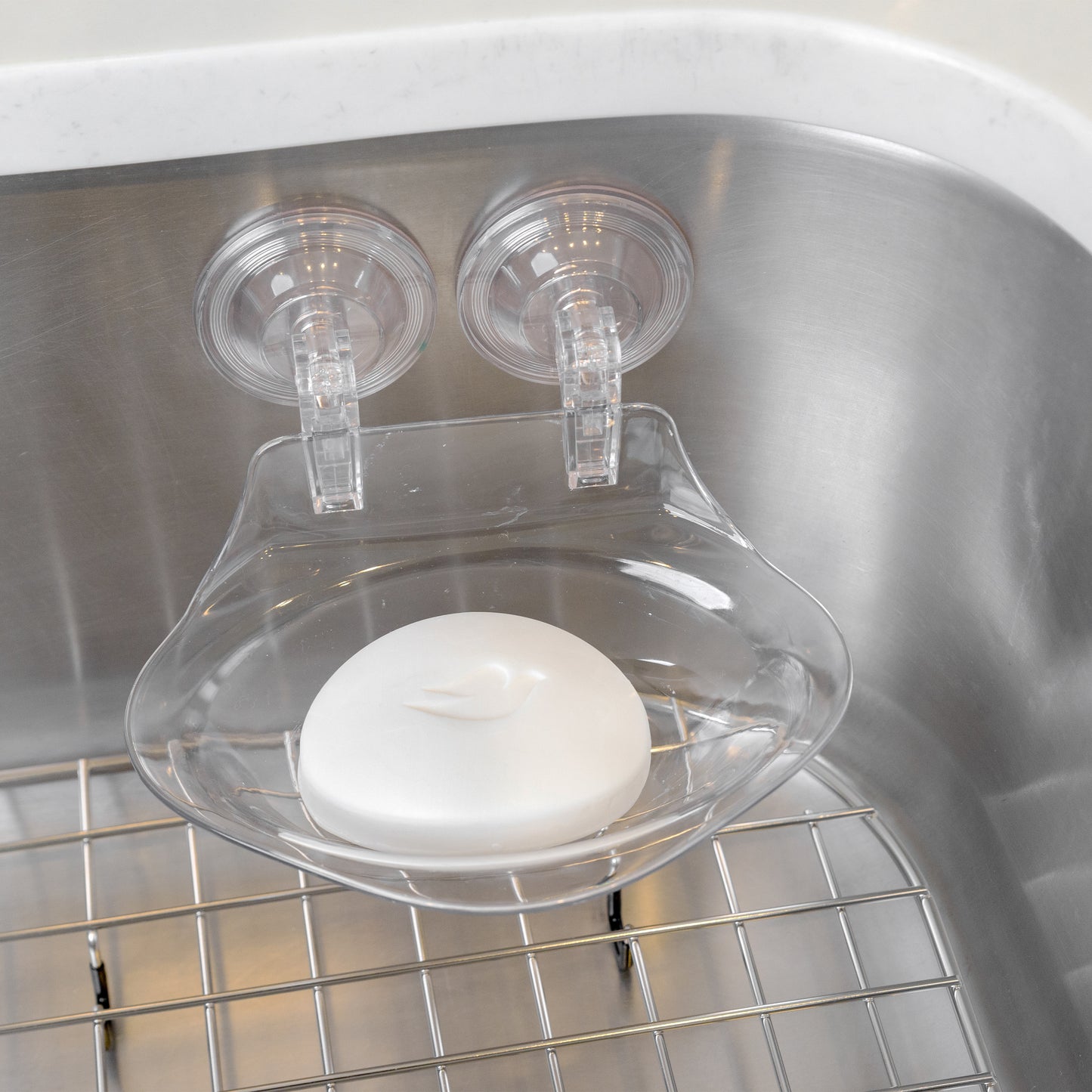 Suction-Cup Soap Holder