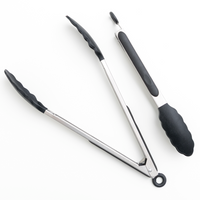 Silicone & Stainless Steel Tongs