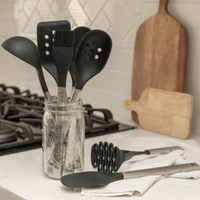 Slotted Spoon (Stainless Steel & Silicone Tools)