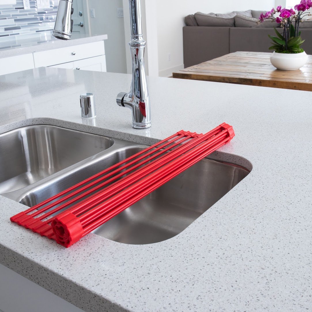 Over-The-Sink Roll-Up Drying Rack