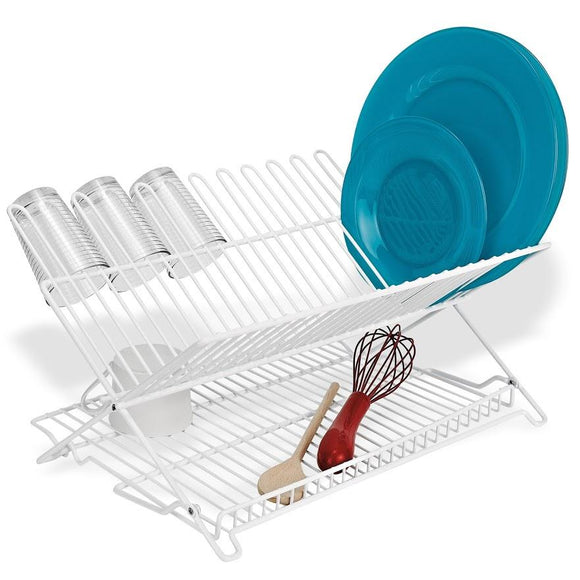 Better Houseware 3423 Compact Dish Drainer Set, Stainless 12 x 9 x 5