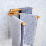 Bamboo 3-Arm Towel Bar