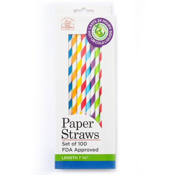 Better Houseware Glass Straws With Cleaning Brush, Set Of 5 (extra