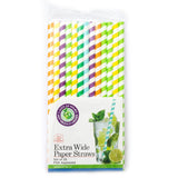 Extra-Wide & Long Paper Straws (Set of 25)