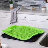 Green Silicone Drying Mat