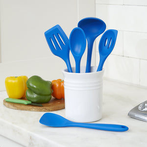 Blue 5-Piece Silicone Cooking Tools