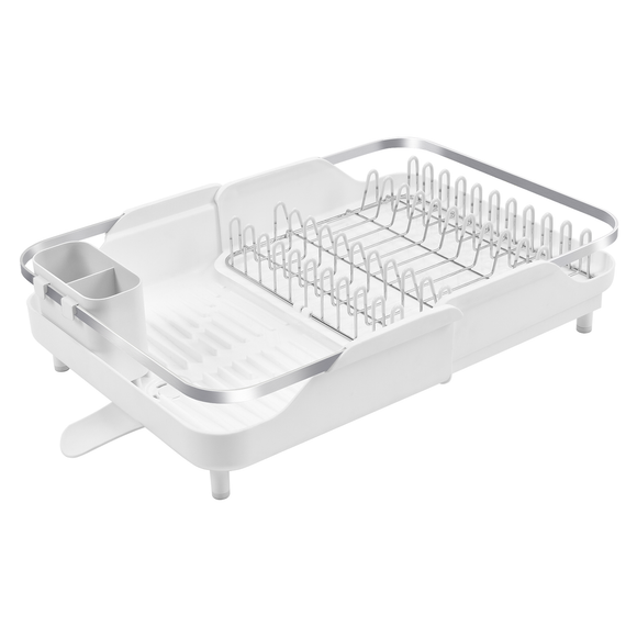 KSP Tubby Collapsible Dish Rack (White/Grey)