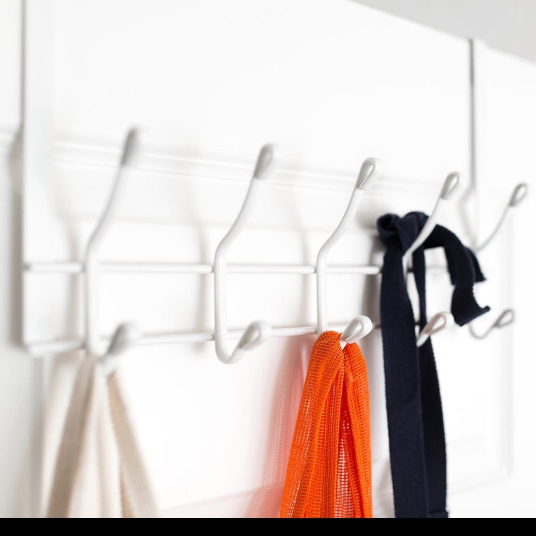 2-Tier Over Door Hook Rack