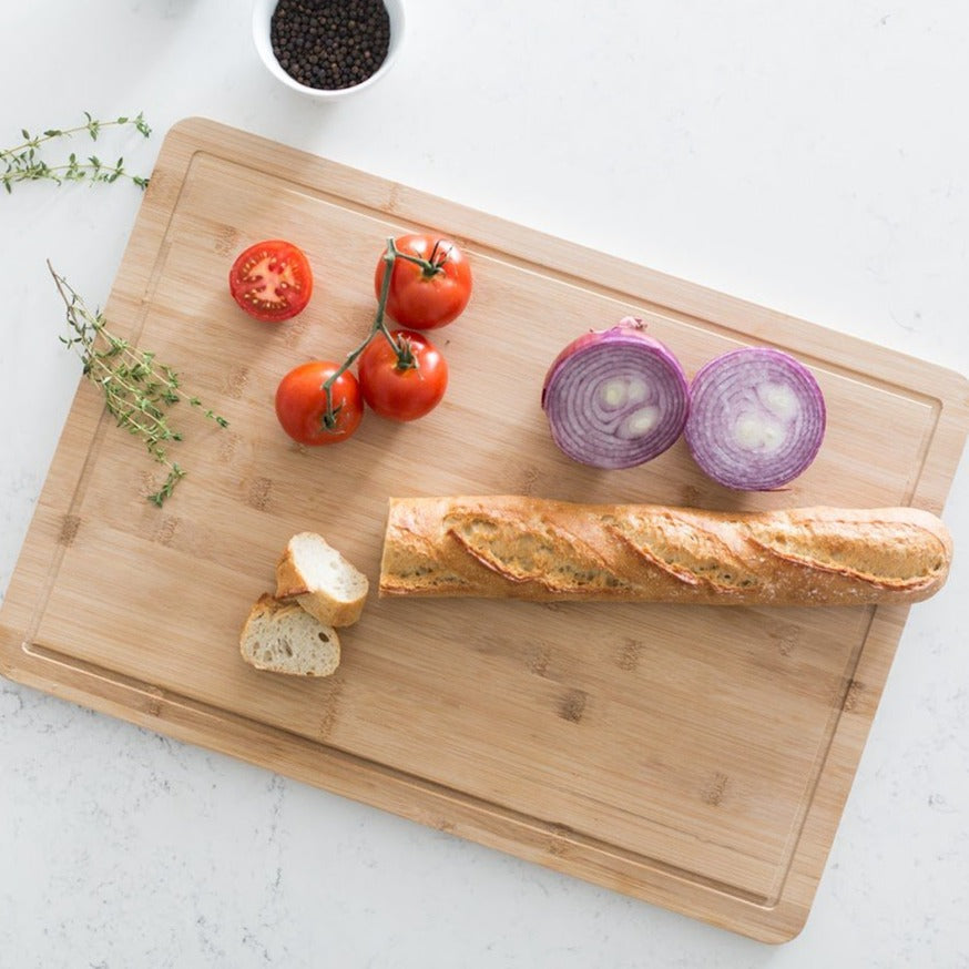 Bamboo Cutting Board with Well