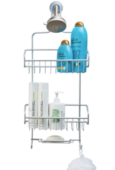 Silver Extra-Large Shower Caddy