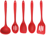 Red 5-Piece Silicone Cooking Tools