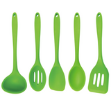 Green 5-Piece Silicone Cooking Tools