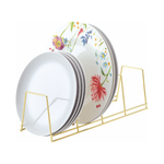 4-Section Brass Plate Rack