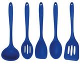 Blue 5-Piece Silicone Cooking Tools