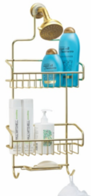  Better Houseware 886.2 Shower Caddy, Gold 2 Count : Home &  Kitchen