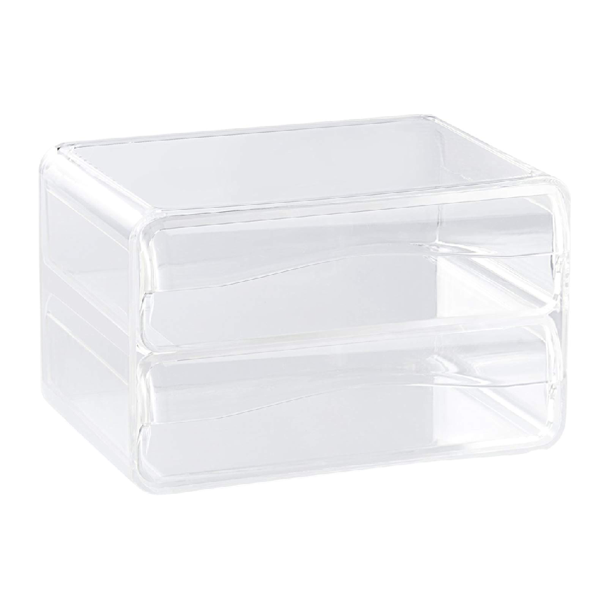 Crystal Clear 2-Drawer Organizer