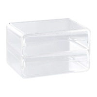 Crystal Clear 2-Drawer Organizer