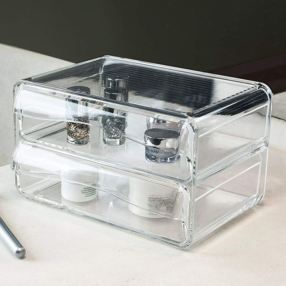 Crystal Clear 2-Drawer Organizer