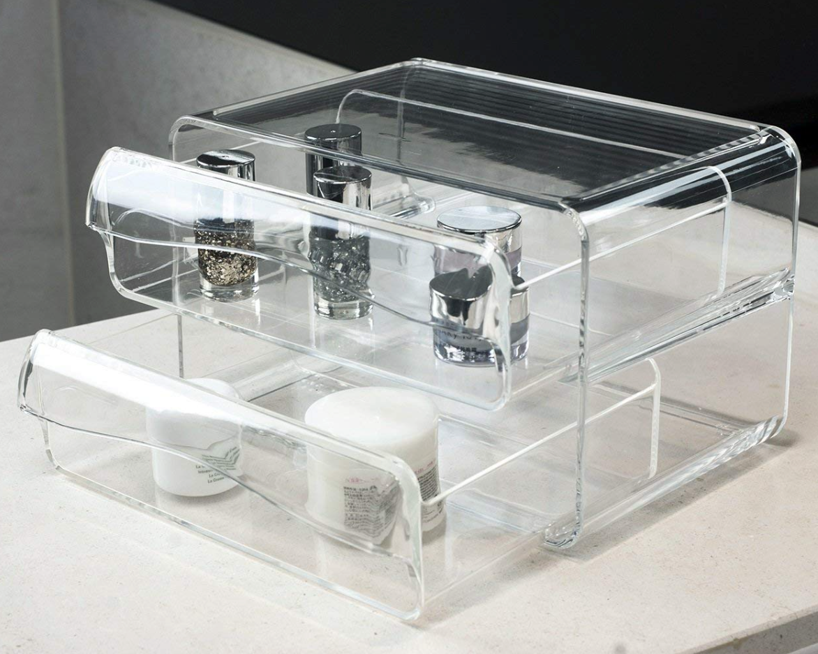 Crystal Clear 2-Drawer Organizer