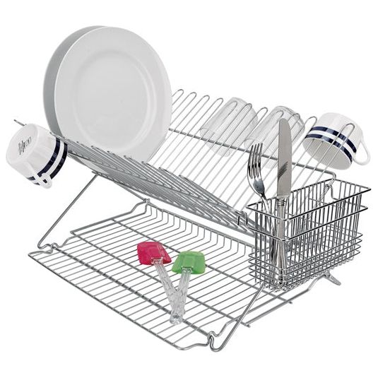 Metallic Folding Dish Rack